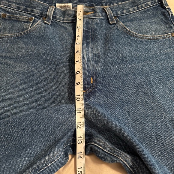 Carhartt Men's Size 34x34 Denim Blue Jeans Relaxed Fit Med Wash Loose Workwear - Picture 8 of 11